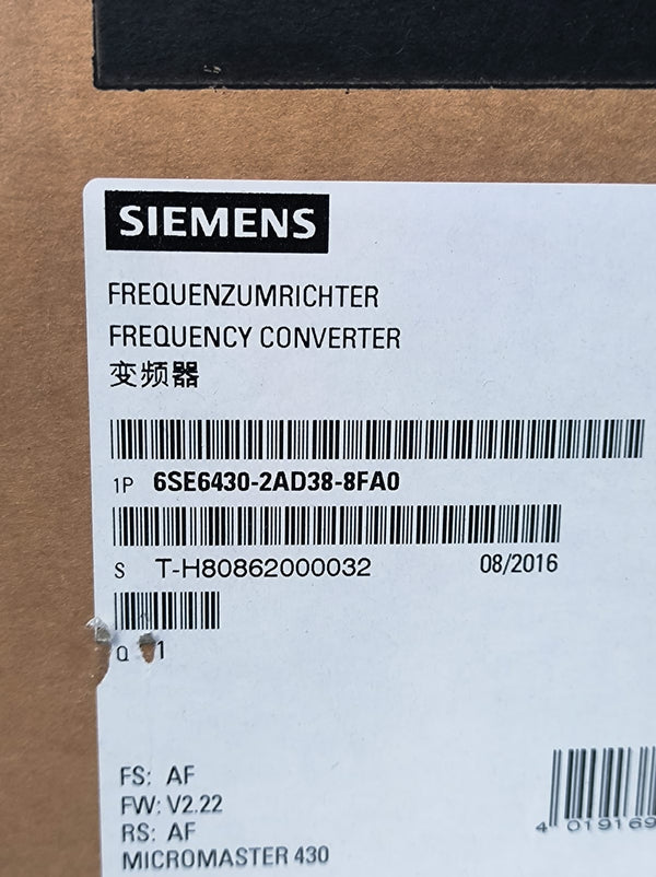 MICROMASTER 430,SE6430-2AD38-8FA0