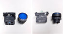 PUSH-BUTTON; 22mm; ILLUMINATED; BLUE; SPRING RETURN; P/N:XB5AW36B5; SCHNEIDER