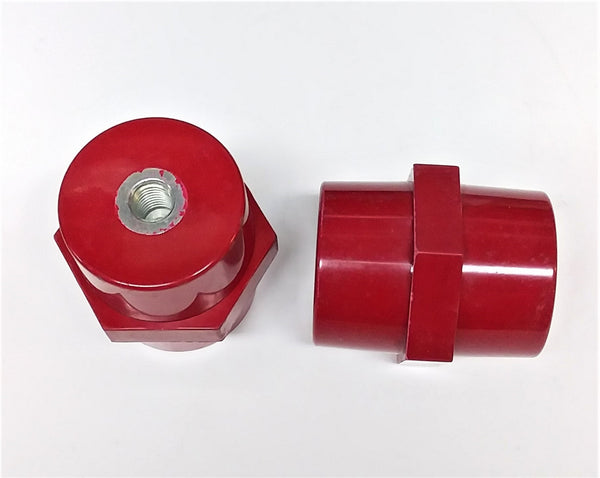 BUSBAR ISOLATOR; D=52, H=70mm; M12; RED; P/N:SP7060-12
