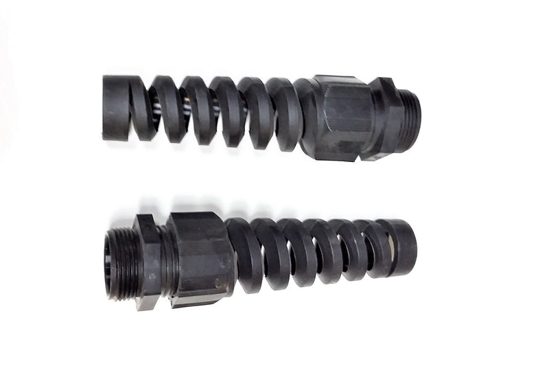 CABLE GLAND; SPIRALE TAIL PG21; BLACK