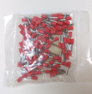 CABLE END COPPER TERMINAL; 1.0mm²; RED; P/N:HIQ-E1008; HIQUEL