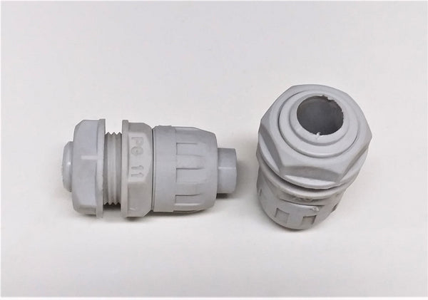 CABLE GLAND; PG11; PVC; GREY