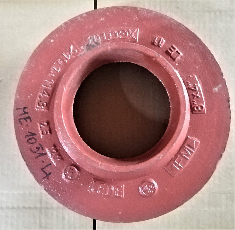 Reducer Grooved Red GROOVED REDUCER; 8