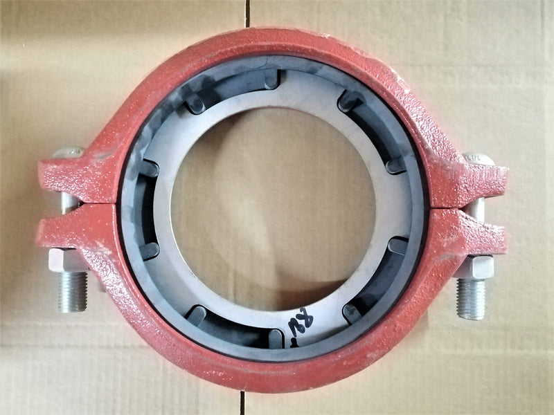 REDUCING COUPLING; 8" x 6"; PRESSURE: 300PSI; COLOR: RAL3000 RED PAINT; UL/FM APPROVED