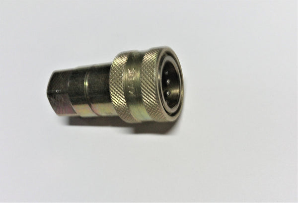 FEMALE QUICK COUPLER; ISOB-04F-04FP-S; 1/4" NPTF FEMALE THREAD; GALVANIZED STEEL