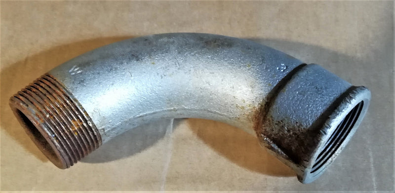 ELBOW LONG BEND; 90 DEGREE; 1.1/2"; GALVANIZED STEEL