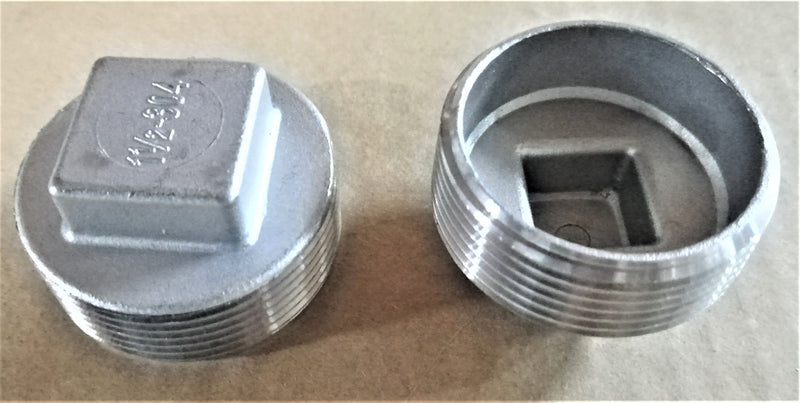 BLANKING PLUG; 1.1/2"; STAINLESS STEEL