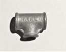 REDUCING TEE; 3/4'' x 1/2" x 3/4''; GALVANIZED STEEL