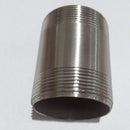 METAL THREADED BARREL NIPPLE; SIZE:2" L=75mm; STAINLESS STEEL