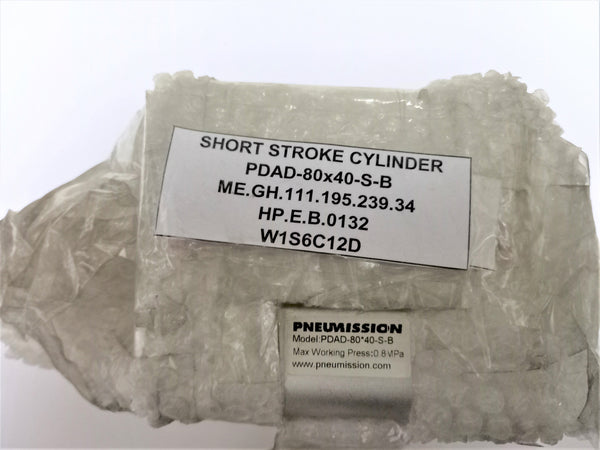 SHORT STROKE CYLINDER; PDAD-80x40-S-B; PNEUMISSION