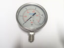 PRESSURE GAUGE; R 1/8; 0 TO 1 BAR