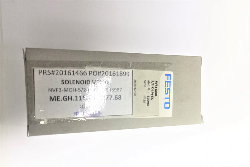 SOLENOID VALVE NAMUR; NVF3-MOH-5/2-K-1/4; P/N:535987; FESTO