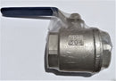 BALL VALVE; 2"; FEMALE THREAD; STAINLESS STEEL