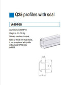 ALUMINUM PROFILE; A 40708; MILPASS
