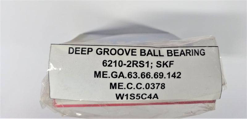 DEEP GROOVE BALL BEARING; 6210-2RS1; SKF