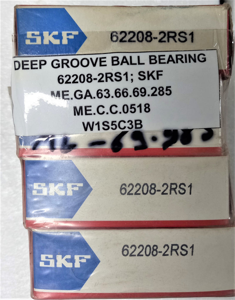 DEEP GROOVE BALL BEARING; 62208-2RS1; SKF
