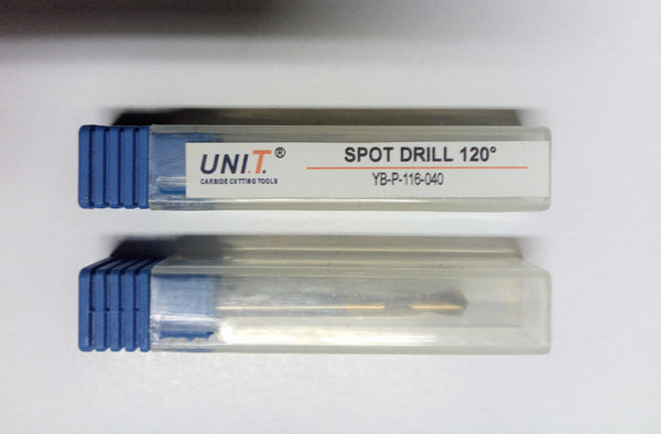 SPOT DRILL; D1=4mm, A=120 Deg; SD=4; YB-P-116-040; YABANG