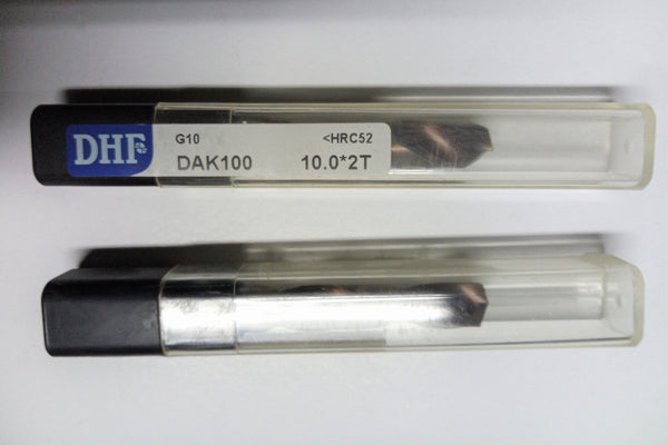 TWIST DRILL BIT; SOLID CARBIDE; D1=10.0mm; HRC52; DAK100; DHF