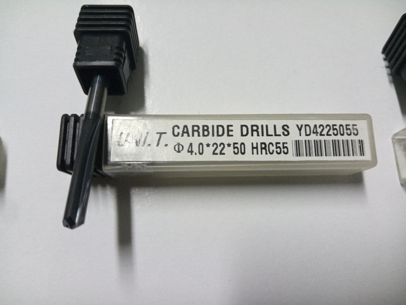 TWIST DRILL BIT; SOLID CARBIDE; THROUGH COOLANT; D1=4.0mm; HRC55