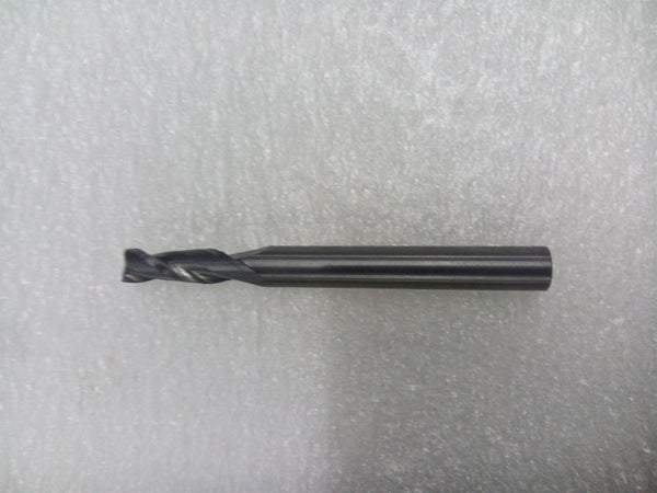 END MILL; SOLID CARBIDE; D1=7/32, SD=??, O.A.L=2-1/2, Z= 2 flutes