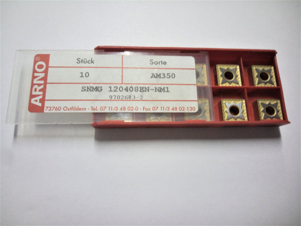 CARBIDE INSERT; TURNING; SNMG 120408EN-NM1 AM350; ARNO