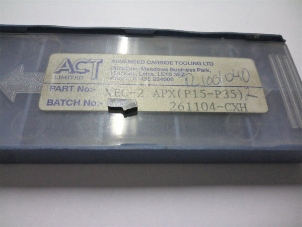 CARBIDE INSERT; PARTING; NEC-2 APX (P15-P35);  ACT