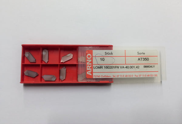 CARBIDE INSERT; PARTING; LOMR 160201FN-VA AT350; ARNO