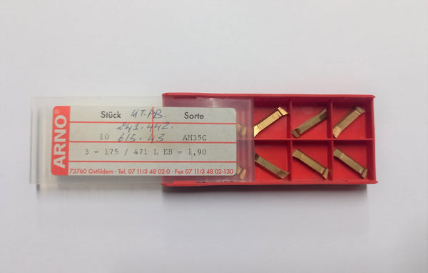 CARBIDE INSERT; GROOVING; 3-175/471L AM35C; ARNO