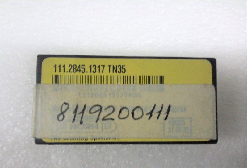 CARBIDE INSERT; SPECIAL GROOVING; 111.2845.1317 TN35; PHORN